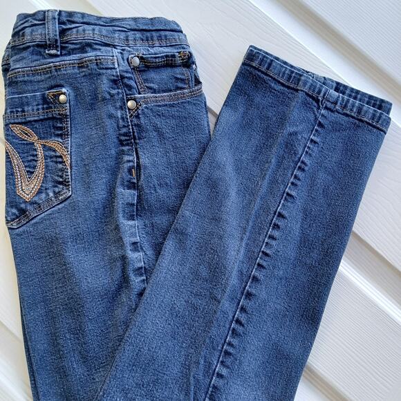 Gloria Vanderbilt Linda Perfect Fit Jeans 12 dark wash blue mid rise bootcut - Picture 1 of 12